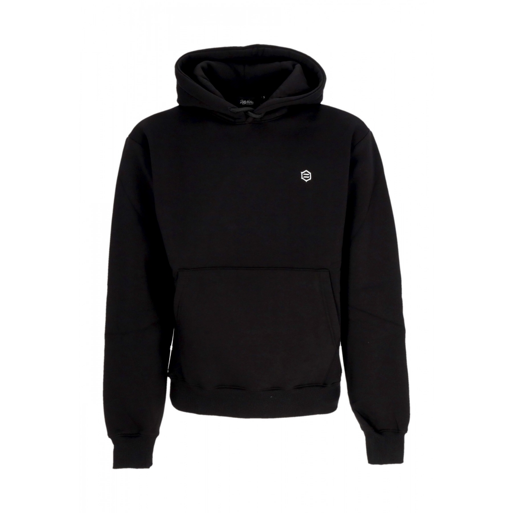 felpa cappuccio uomo hand scripted hoodie BLACK