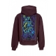 felpa cappuccio uomo cyber druid hoodie PURPLE DUST