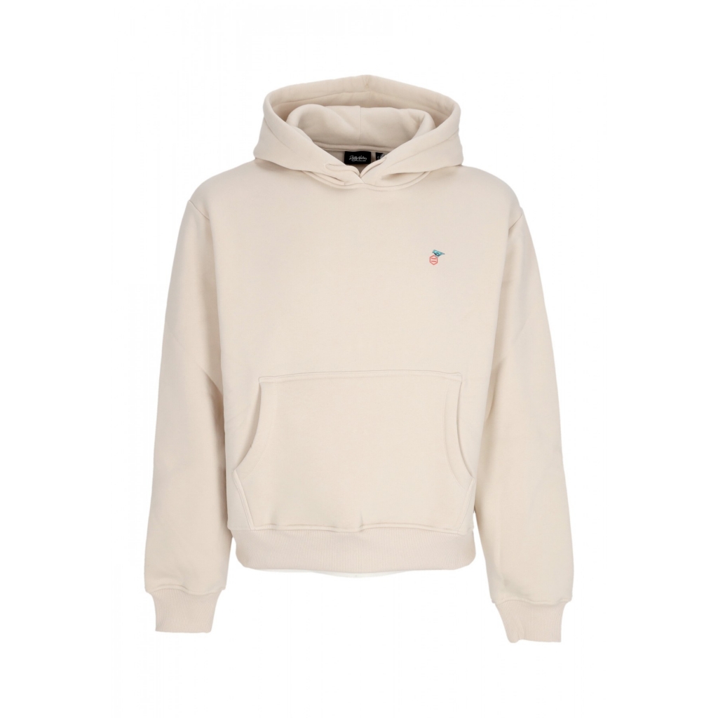 felpa cappuccio uomo domain of nature hoodie BEIGE