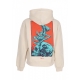 felpa cappuccio uomo domain of nature hoodie BEIGE