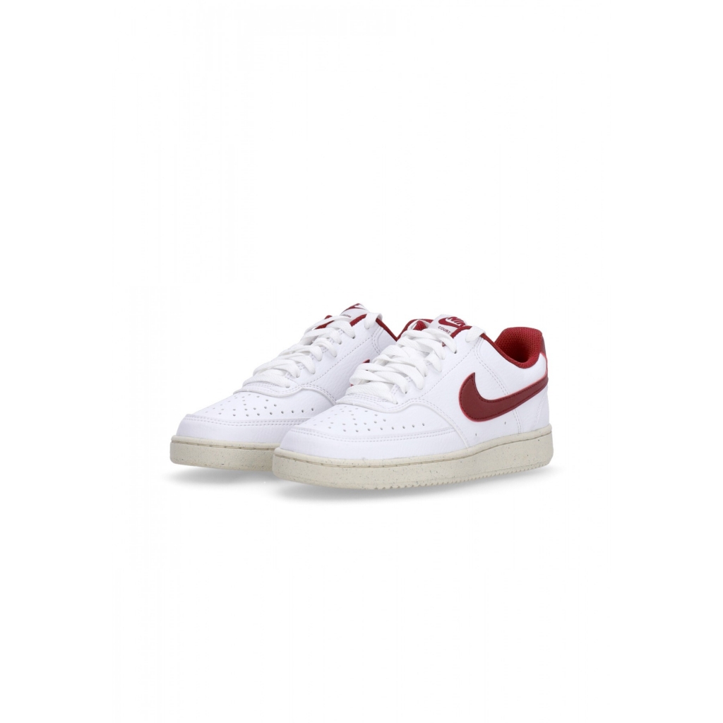 scarpa bassa donna w court vision low next nature WHITE/TEAM RED/MUSLIN/MTLC GOLD STAR