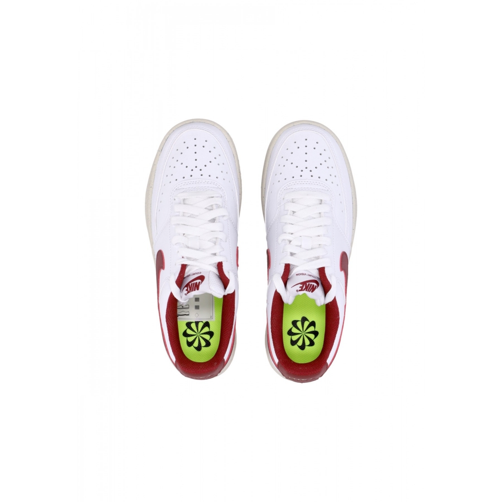 scarpa bassa donna w court vision low next nature WHITE/TEAM RED/MUSLIN/MTLC GOLD STAR