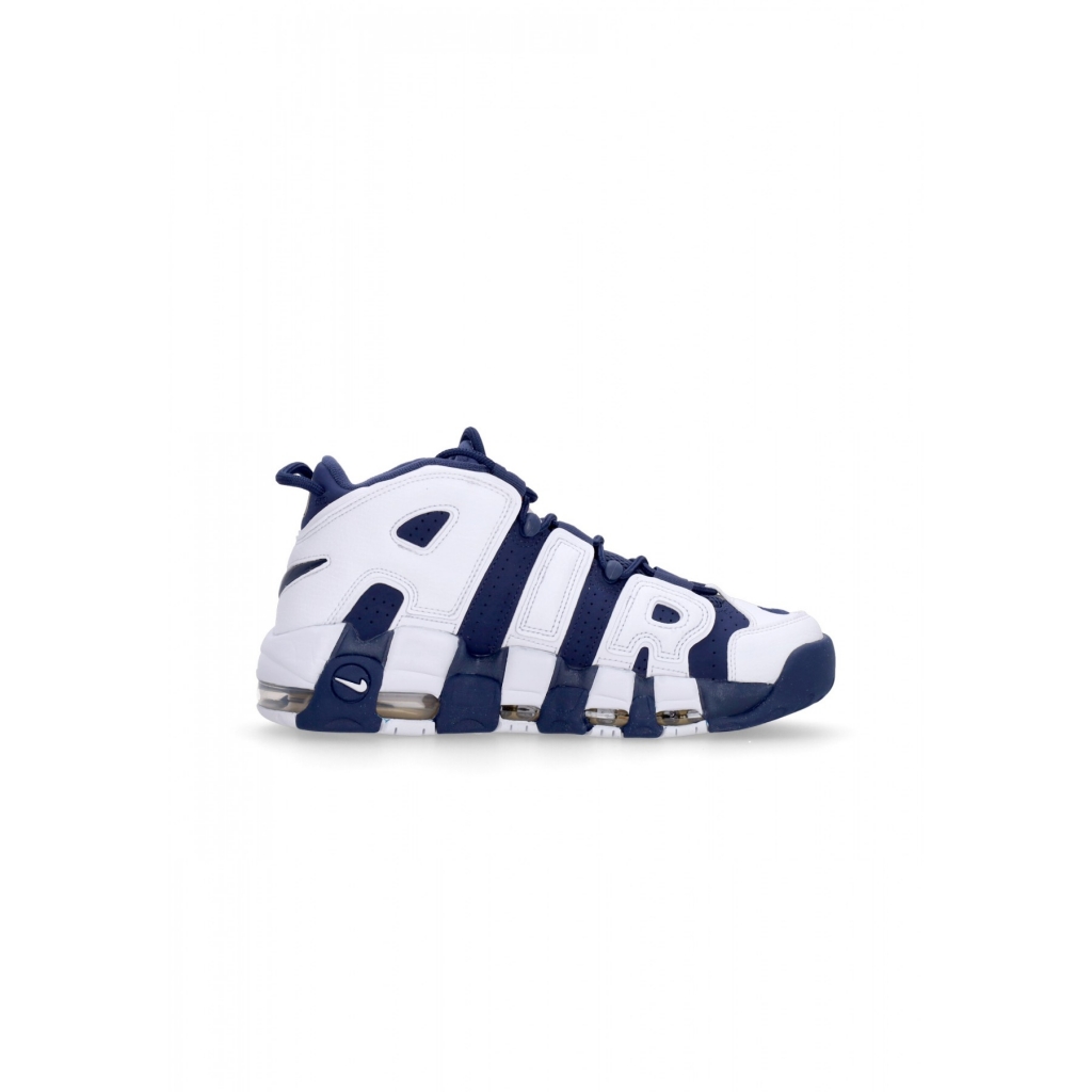 scarpa alta uomo air more uptempo 96 WHITE/MIDNIGHT NAVY/METALLIC GOLD