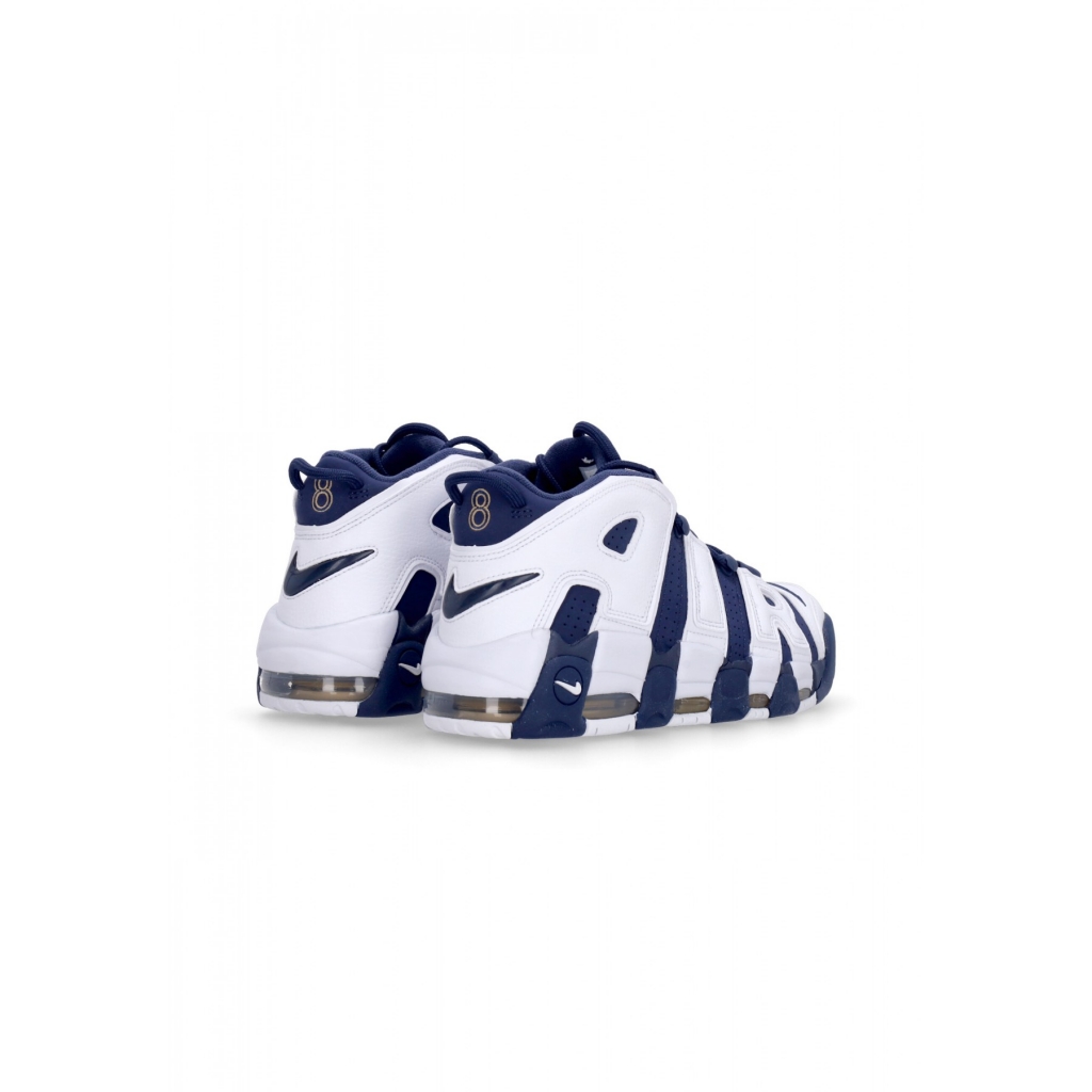 scarpa alta uomo air more uptempo 96 WHITE/MIDNIGHT NAVY/METALLIC GOLD