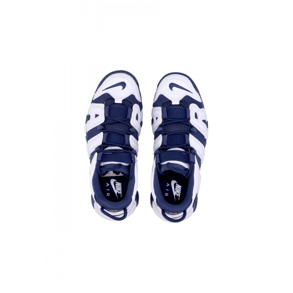 scarpa alta uomo air more uptempo 96 WHITE/MIDNIGHT NAVY/METALLIC GOLD