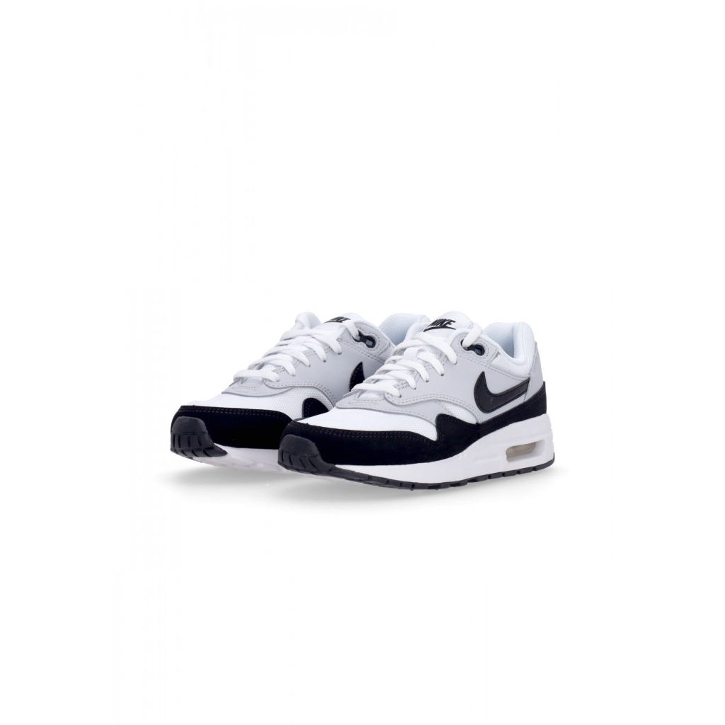 scarpa bassa ragazzo air max 1 gs WHITE/BLACK/PURE PLATINUM