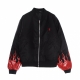 giubbotto bomber uomo red flames bomber BLACK/RED