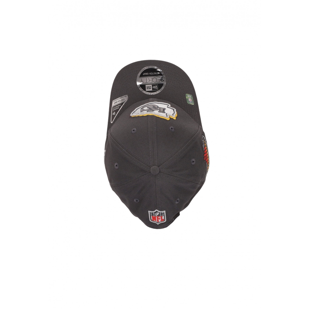 cappellino visiera curva uomo nfl draft 24 940 kanchi GRAPHITE