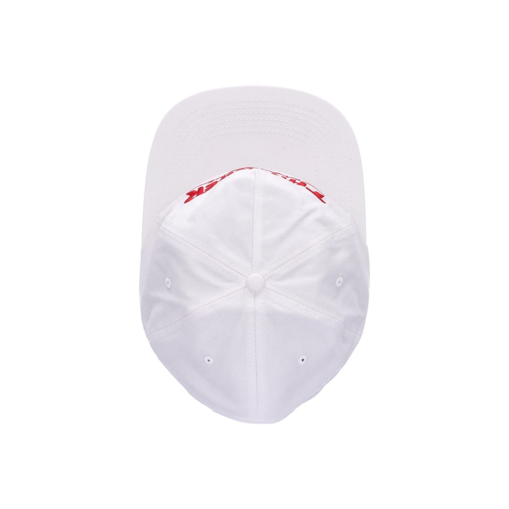 cappellino visiera piatta uomo mag logo two tone WHITE/RED