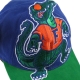 cappellino visiera piatta uomo ncaa big logo deadstock snapback flogat ROYAL/GREEN