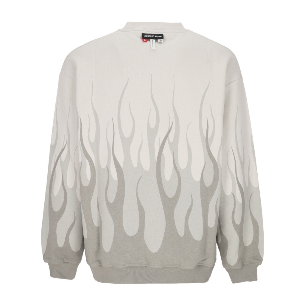 felpa leggera girocollo uomo double flames crewneck LUNAR ROCK