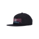 cappellino visiera piatta uomo nova snapback BLACK