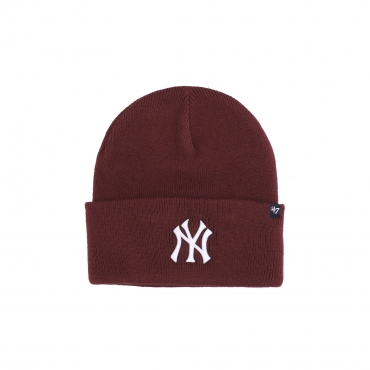 cappello uomo mlb haymaker cuff beanie neyyan DARK MAROON/WHITE