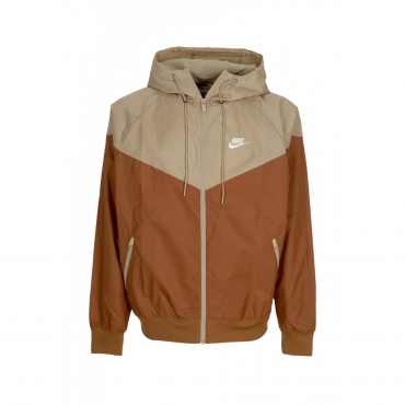 giacca a vento uomo sportswear woven lined windrunner hooded jacket LT BRITISH TAN/KHAKI/SAIL