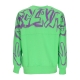 felpa leggera girocollo uomo back logo crewneck LIME/ST PURPLE