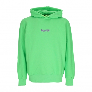 felpa leggera cappuccio uomo back big logo hoodie LIME/ST PURPLE