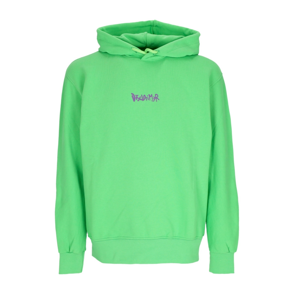 felpa leggera cappuccio uomo back big logo hoodie LIME/ST PURPLE