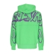 felpa leggera cappuccio uomo back big logo hoodie LIME/ST PURPLE