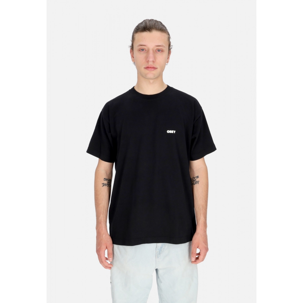 maglietta uomo bold icon heavyweight tee JET BLACK