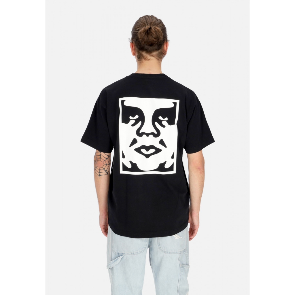 maglietta uomo bold icon heavyweight tee JET BLACK