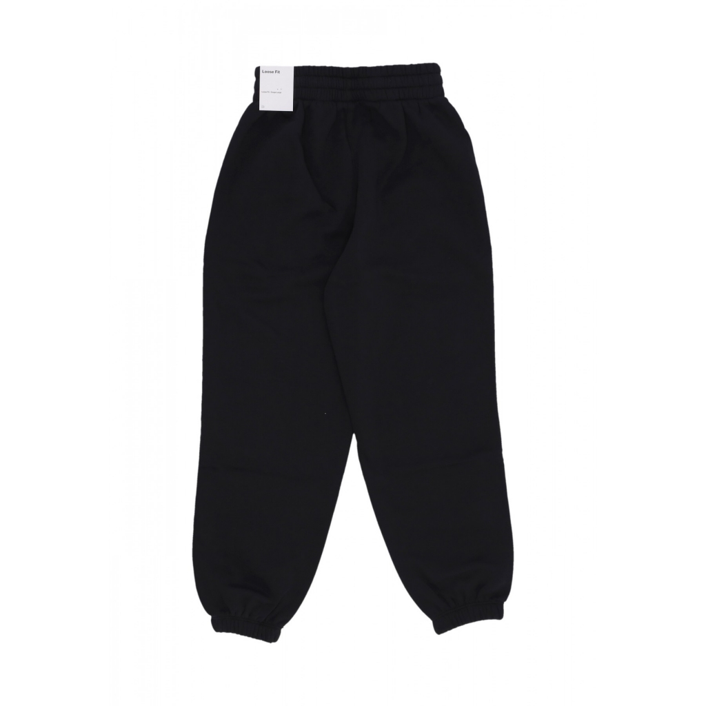 pantalone tuta felpato ragazza sportswear club fleece loose lbr pant BLACK/BLACK/WHITE