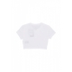 maglietta corta donna w sportswear chill knit sup crop top WHITE/WHITE