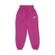 pantalone tuta felpato ragazza sportswear club fleece loose pant HOT FUCHSIA/HOT FUCHSIA/WHITE