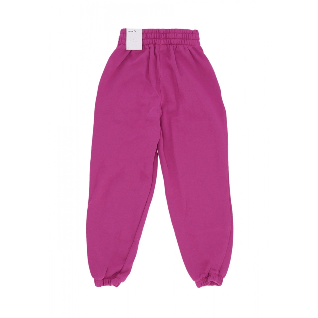 pantalone tuta felpato ragazza sportswear club fleece loose pant HOT FUCHSIA/HOT FUCHSIA/WHITE