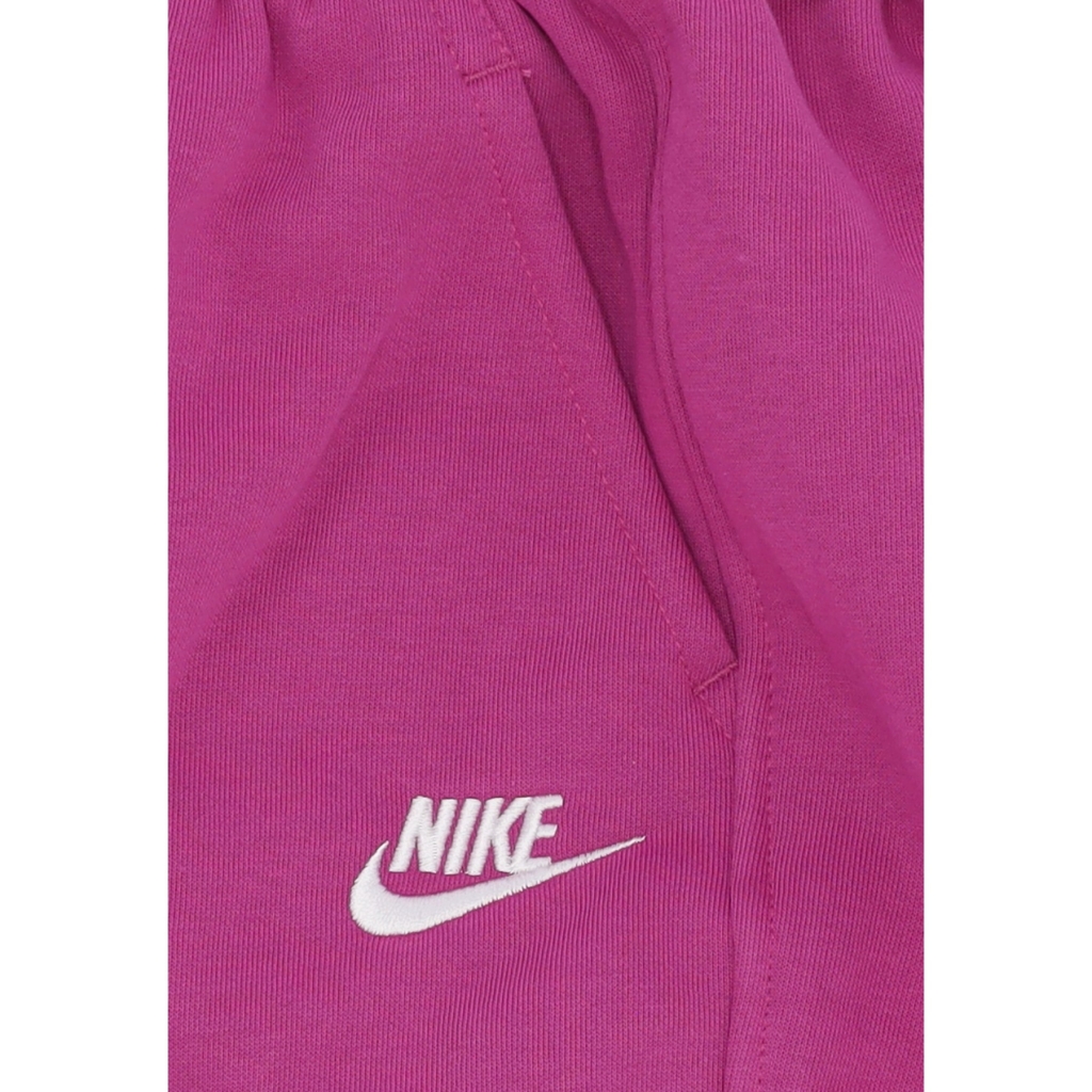 pantalone tuta felpato ragazza sportswear club fleece loose pant HOT FUCHSIA/HOT FUCHSIA/WHITE