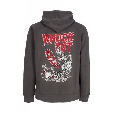 felpa cappuccio uomo knock out hoodie ANTHRACITE