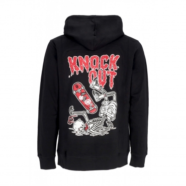 felpa cappuccio uomo knock out hoodie BLACK