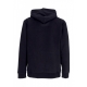 felpa cappuccio uomo bones hoodie BLACK