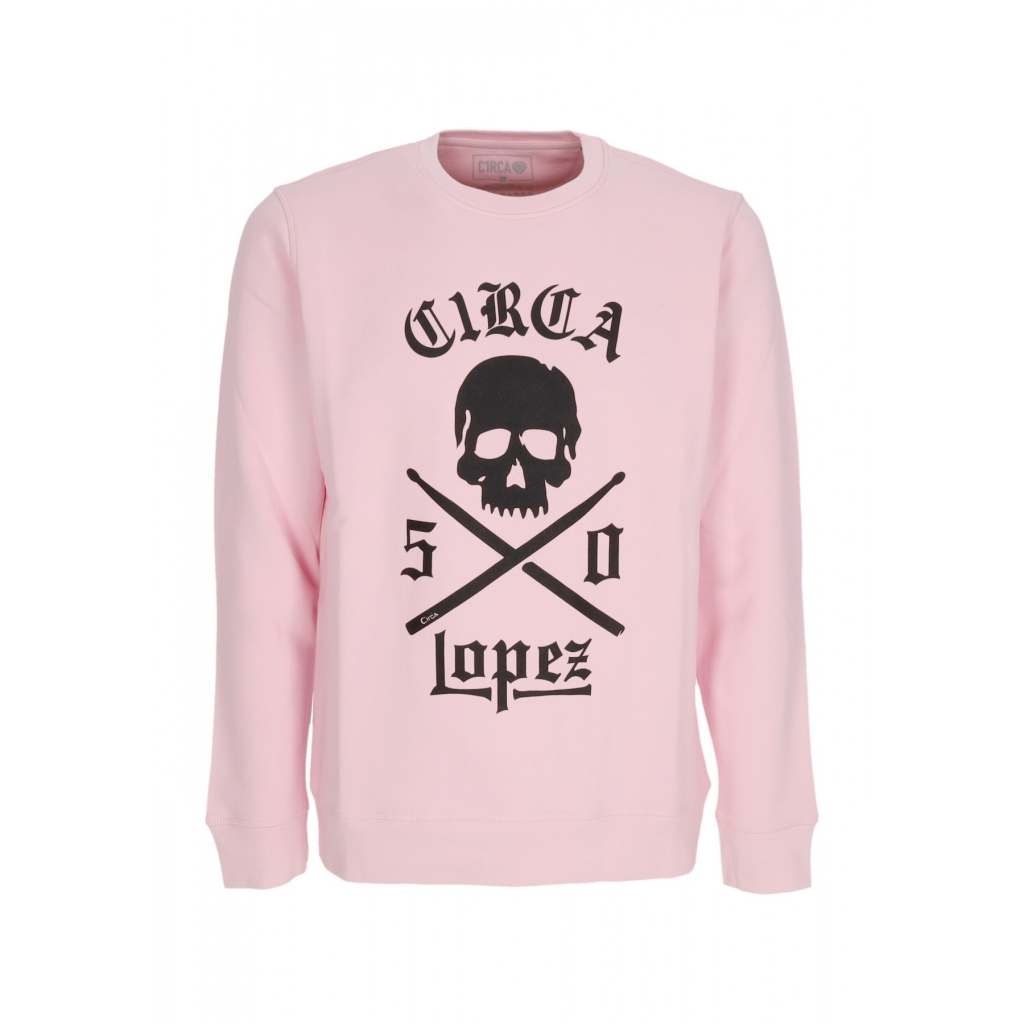 felpa girocollo uomo lopez 50 crewneck CANYON PINK/BLACK