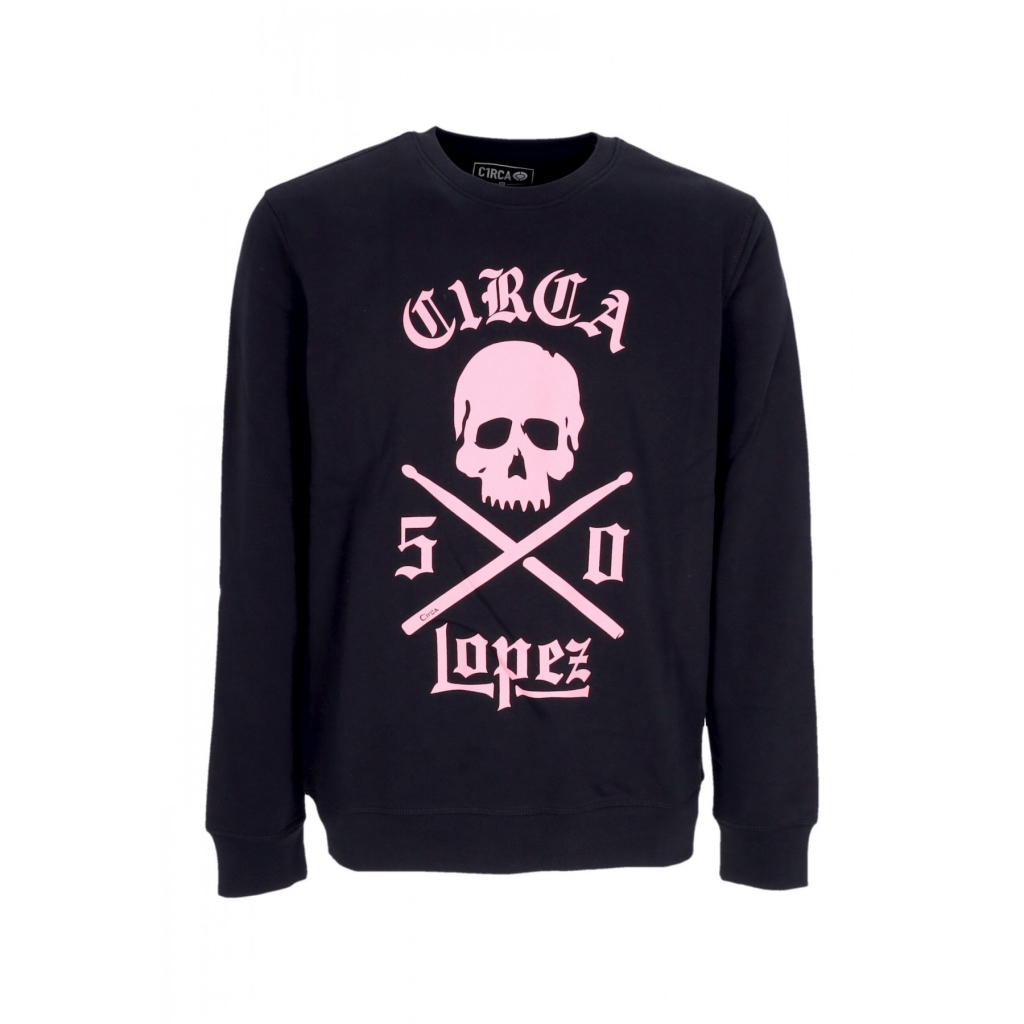 felpa girocollo uomo lopez 50 crewneck BLACK/CANYON PINK