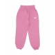 pantalone tuta felpato ragazza sportswear club fleece loose lbr pant MAGIC FLAMINGO/MAGIC FLAMINGO/WHITE