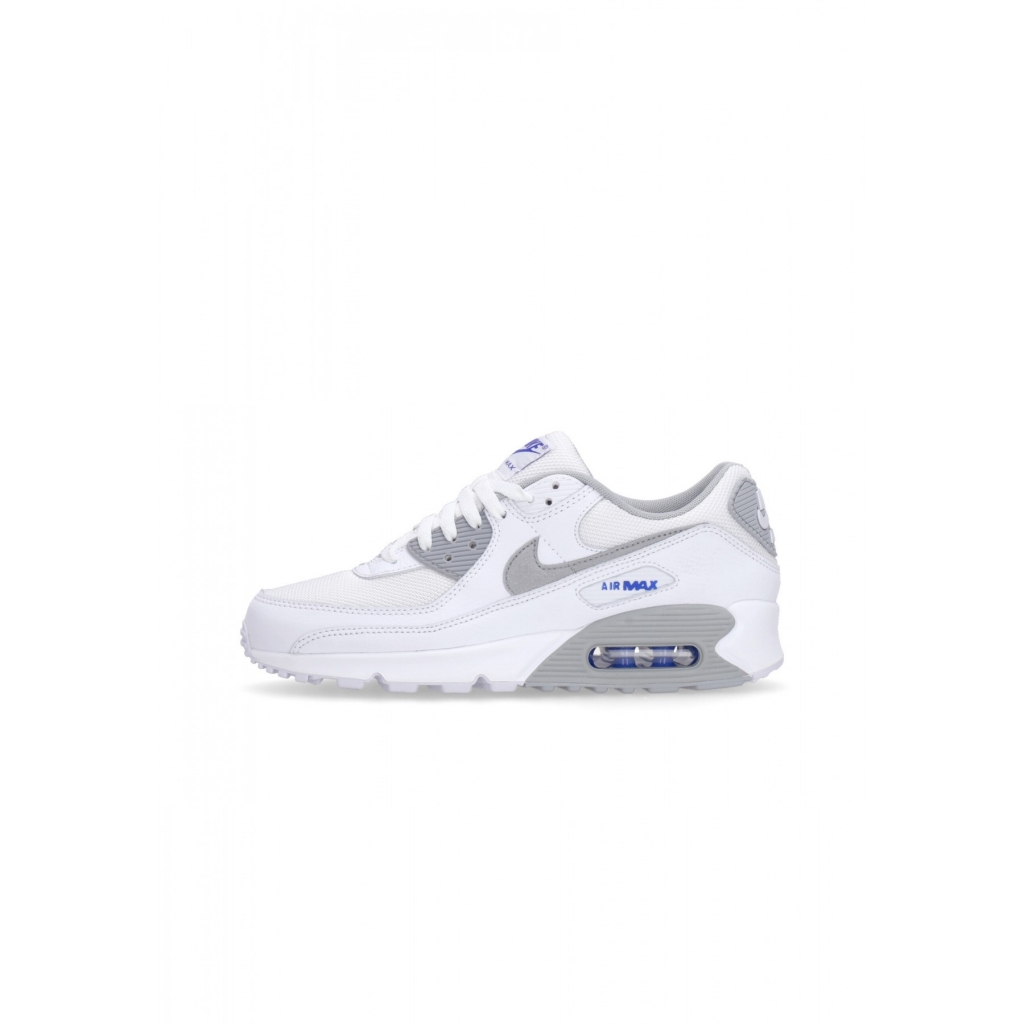 scarpa bassa uomo air max 90 WHITE/LT SMOKE GREY/RACER BLUE