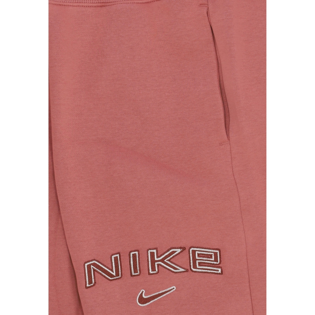 pantalone tuta felpato donna w sportswear phoenix fleece high-rise logo pant CANYON PINK