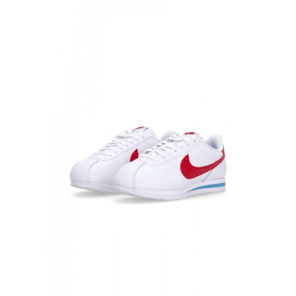 scarpa bassa donna w cortez leather WHITE/VARSITY RED/VARSITY BLUE