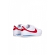 scarpa bassa donna w cortez leather WHITE/VARSITY RED/VARSITY BLUE