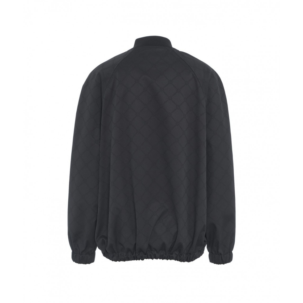 Bomber con monogramma nero