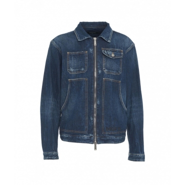 Giacca in denim Carpenter blu