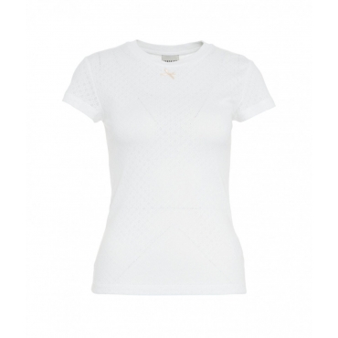 T-shirt con dettaglio fiocco Ludo bianco