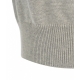 Cropped T-shirt a maglia grigio chiaro