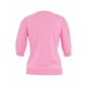 T-shirt con scollo a V rosa