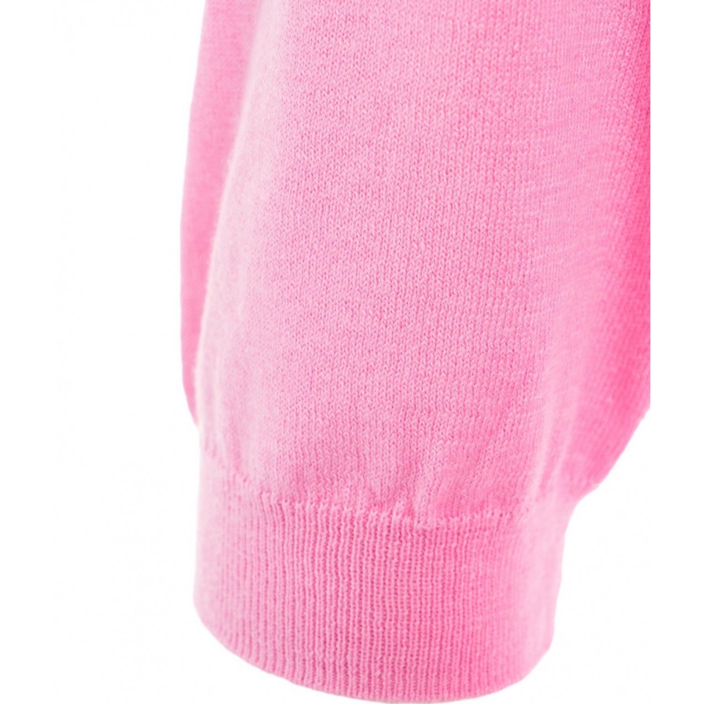 T-shirt con scollo a V rosa