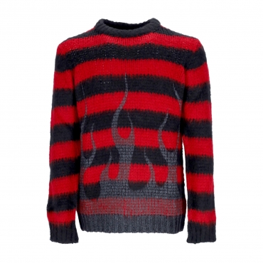 maglione uomo black flames jumper RED