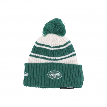 cappello pom pom uomo nfl sideline sport knit neyjet CHROME WHITE/ORIGINAL TEAM COLORS