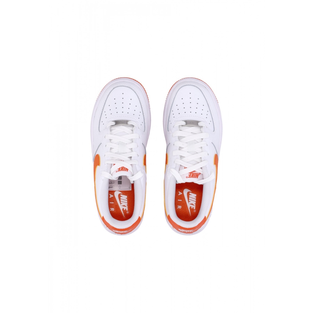 scarpa bassa ragazzo air force 1 gs WHITE/SAFETY ORANGE/WHITE