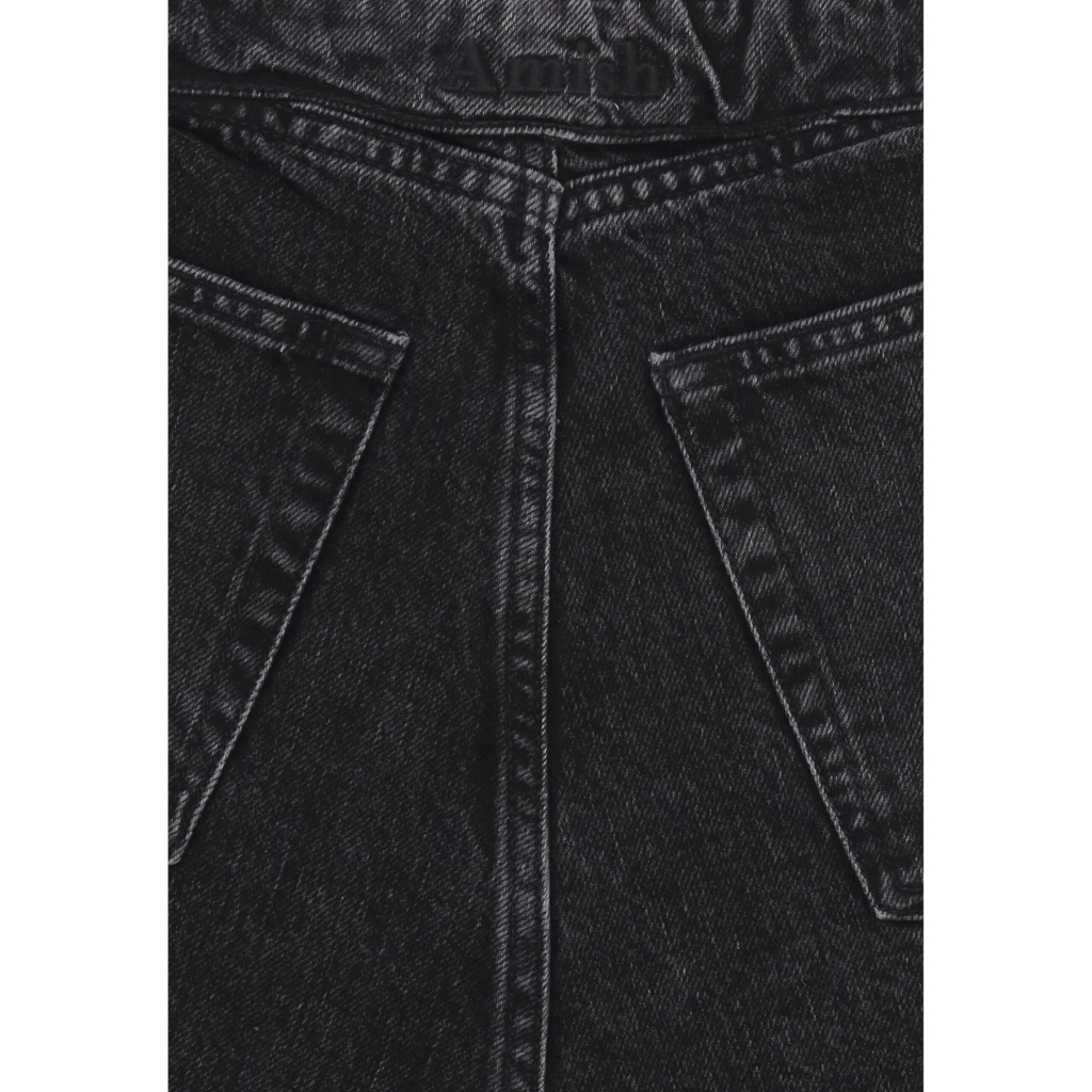 jeans donna roll up DENIM BLACK