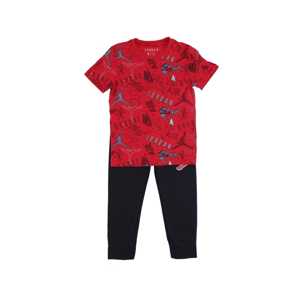 set t-shirt+pantalone bambino playground transitional BLACK